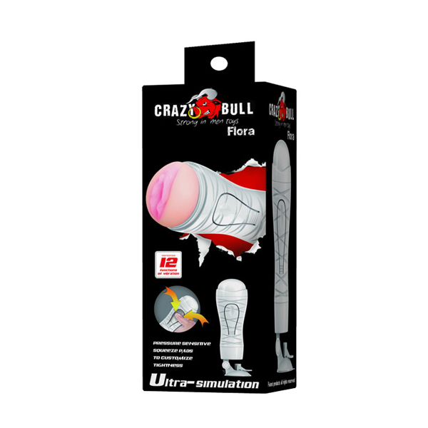 Âm đạo gắn tường Crazy Bull 12 chế độ rung kích thích mạnh