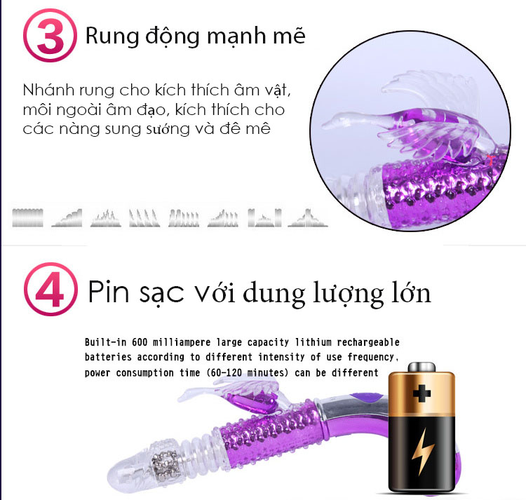 Phân phối Dương vật đa năng cao cấp- Libo pin sạc chân sạc USB