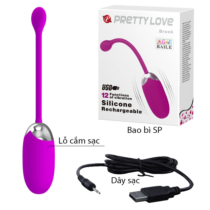 Trứng rung Brook Prettylove chính hãng cao cấp kích thích mua
