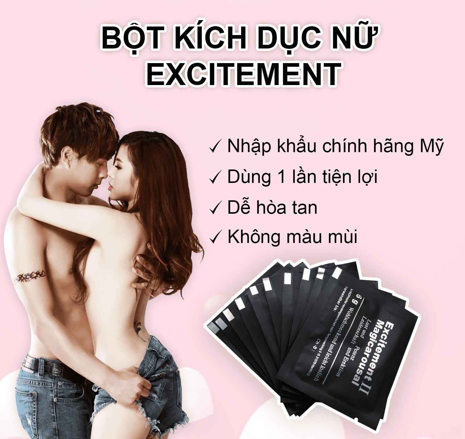 Thuốc Kích Dục Nữ Dạng Bột Excitement II Tăng Ham Muốn