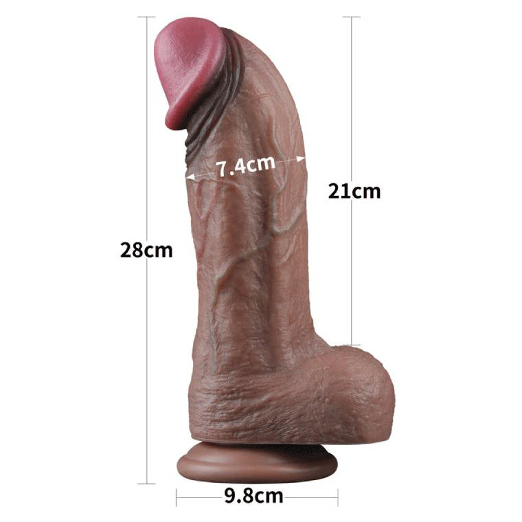 Kích thước Dương vật khủng Lovetoy Nature Cock 11 inch Size XXL