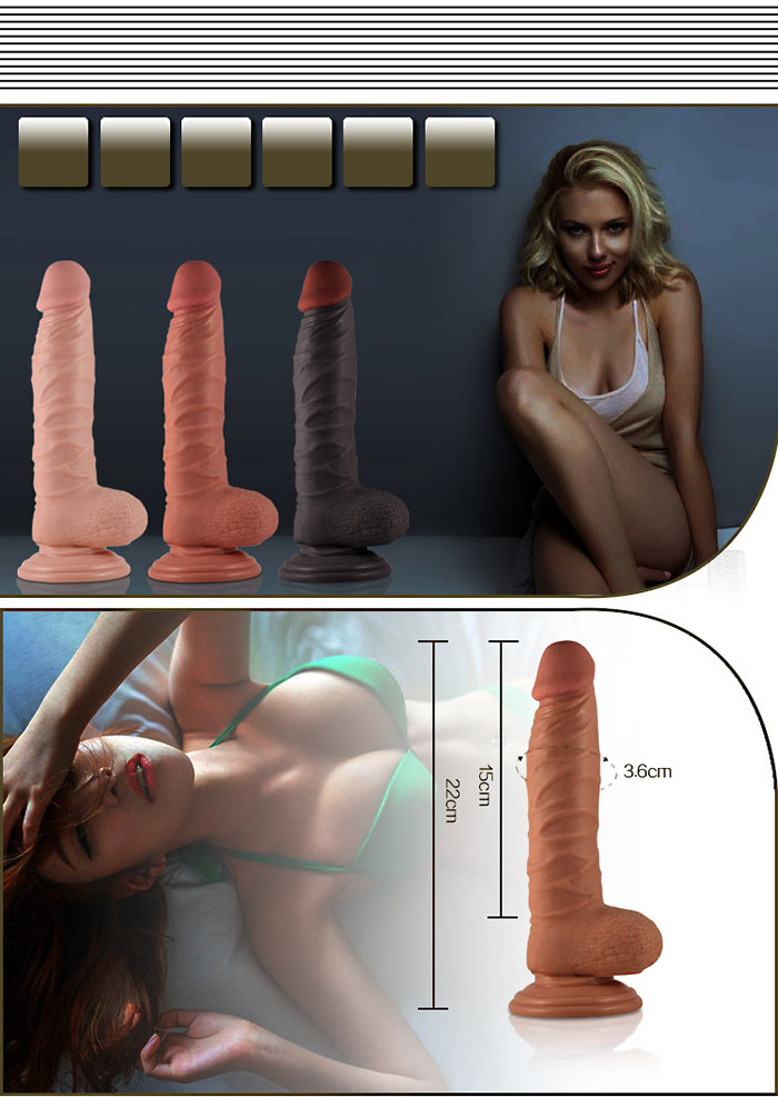  Nhập sỉ Phân phối Dương vật giả silicon Lovetoy 8.5 inch có đế hít tường không rung giá sỉ