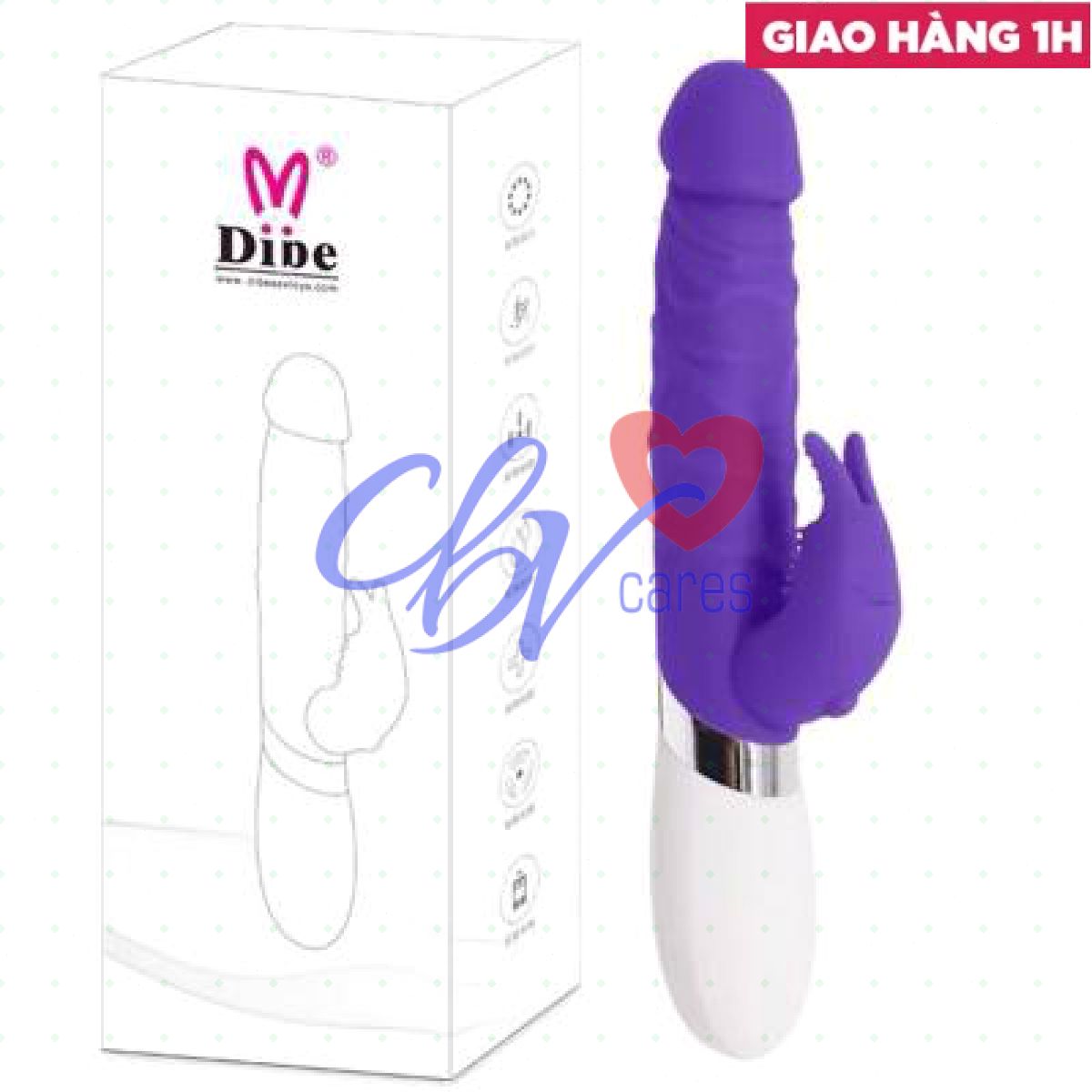 Dibe Dương vật rung ngoái đa chức năng Hàng chính hãng giá tốt 