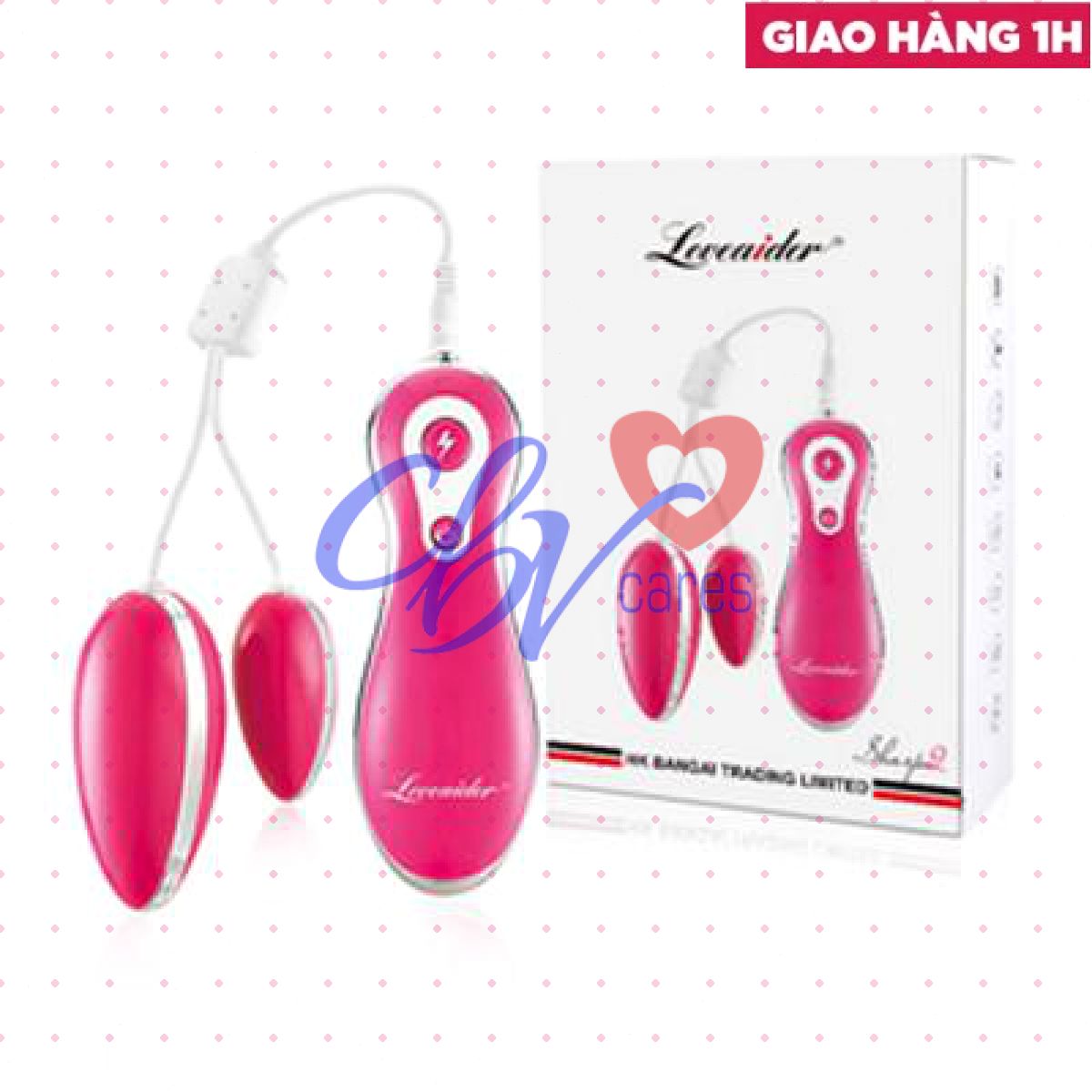 Trứng rung hai đầu Loveaider cao cấp Kích thích mạnh mẽ 