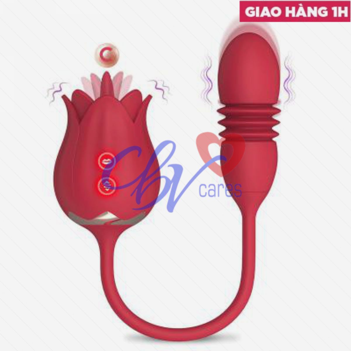 Trứng Rung Bông Hồng Thụt Liếm Cao Cấp Kích Thích Mua Ngay 