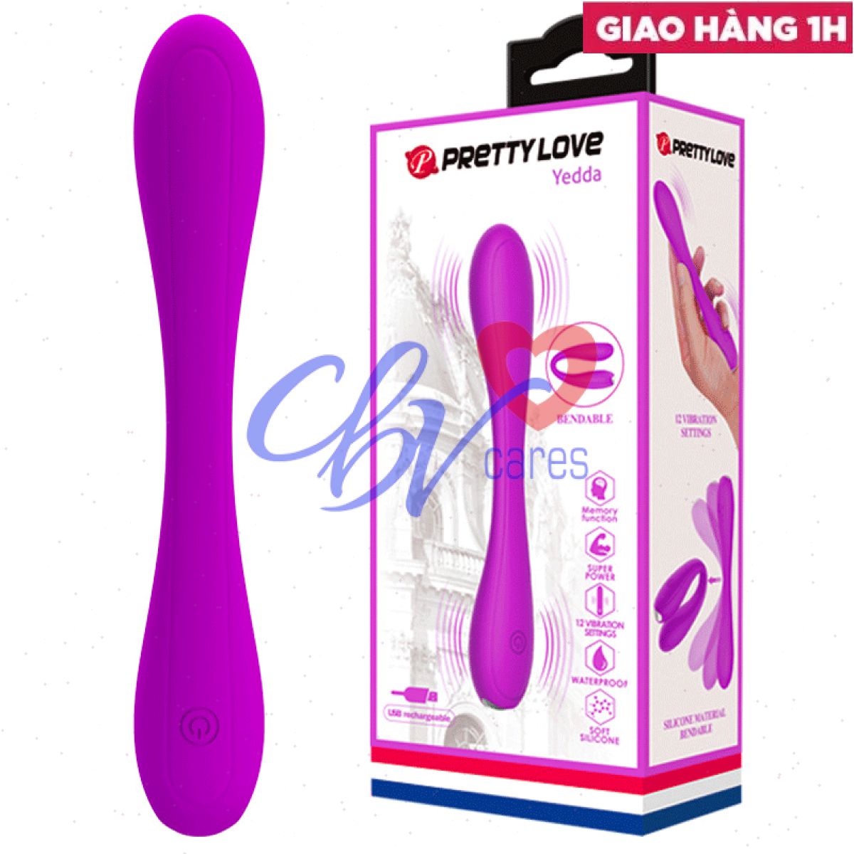 Que rung đôi cao cấp 2 đầu siêu mềm mại tăng khoái cảm 