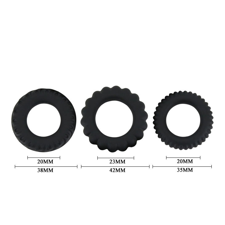 Bộ 3 vòng titan gai tăng cường sinh lực, giữ cương bền lâu