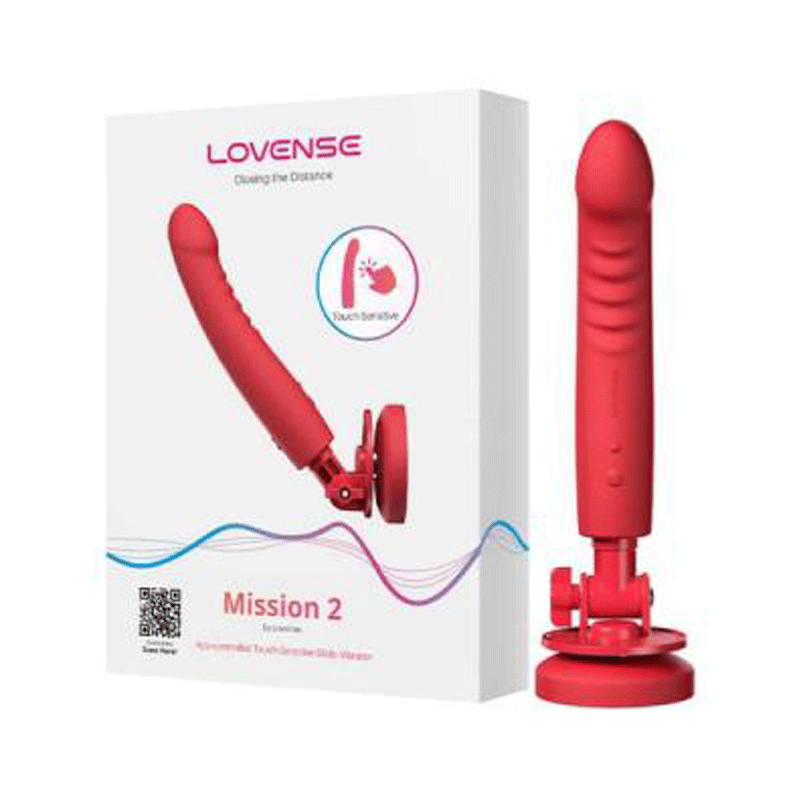 Dương vật giả ngụy trang gắn tường rung thụt Lovense Mission 2 điều khiển qua app 