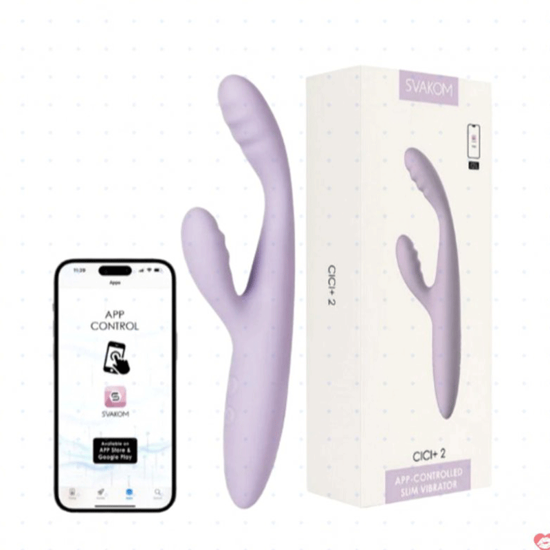 Dương vật Svakom Cici Plus 2 tbỏa nhiệt điều khiển qua aap 