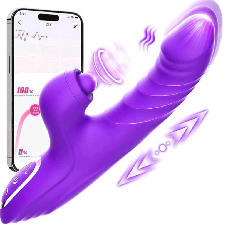 Dương vật rung thụt thổi bú hạt le Daphne kết nối app 