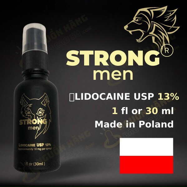  Giá sỉ Nơi bán Thuốc xịt kéo dài thời gian Strong men 30ml hàng xách tay