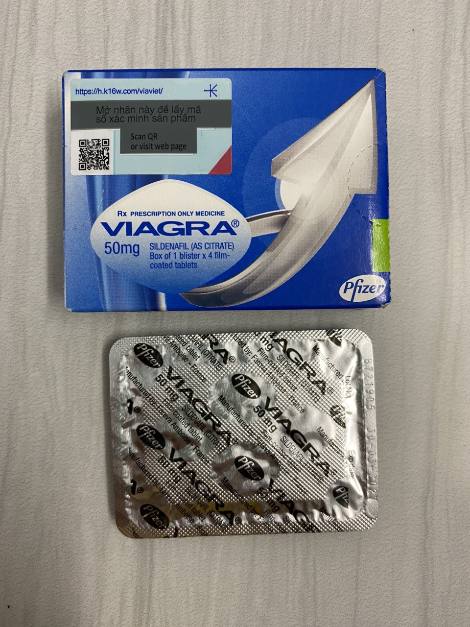 Bán Tăng cường sinh lý nam VIAGRA 50mg hàng xách tay